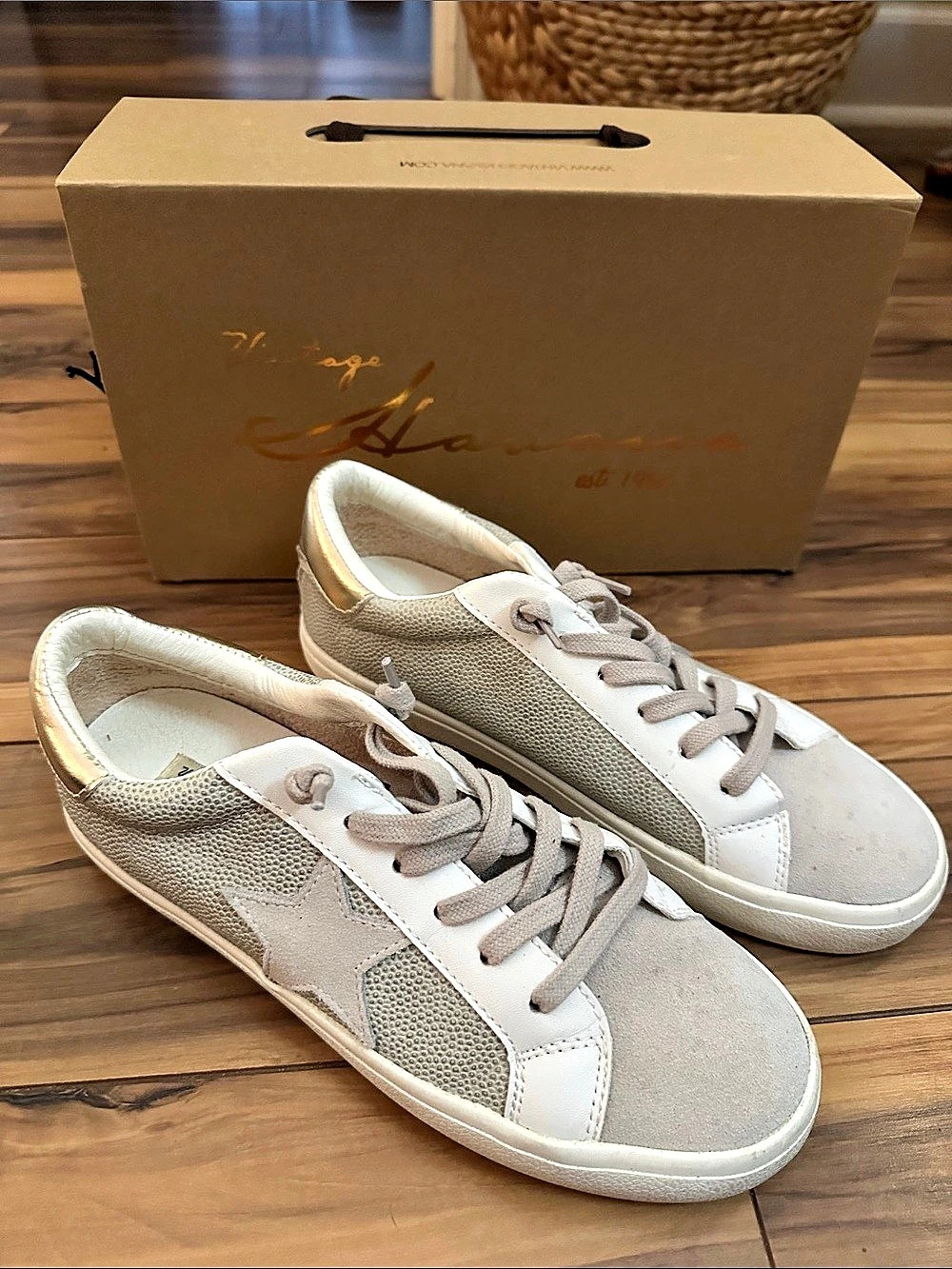 Vintage Havana Super-Star Women's Sneakers Gray White US 8